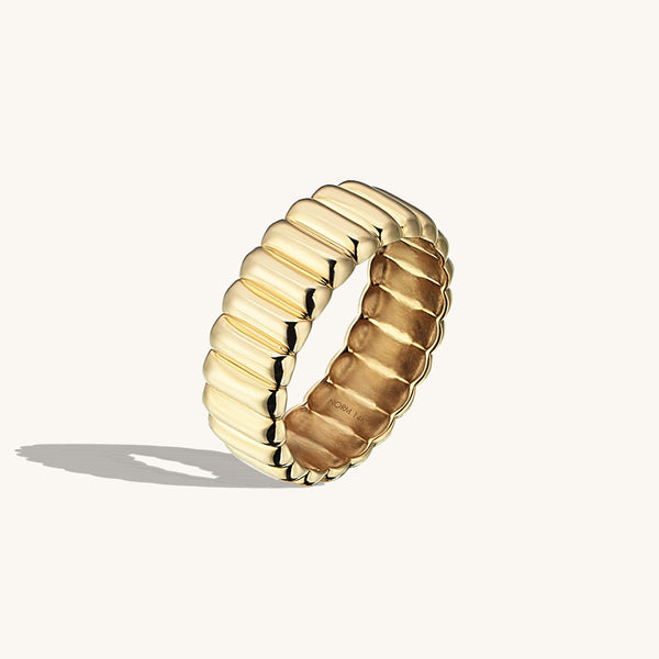 Iconic Dome Ring in 14k Real Gold