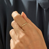 Minimalist Iconic Knot Ring in 14k Solid Yellow Gold