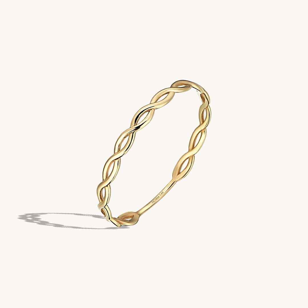 Women's Iconic Twisted Ring in 14k Real Gold
