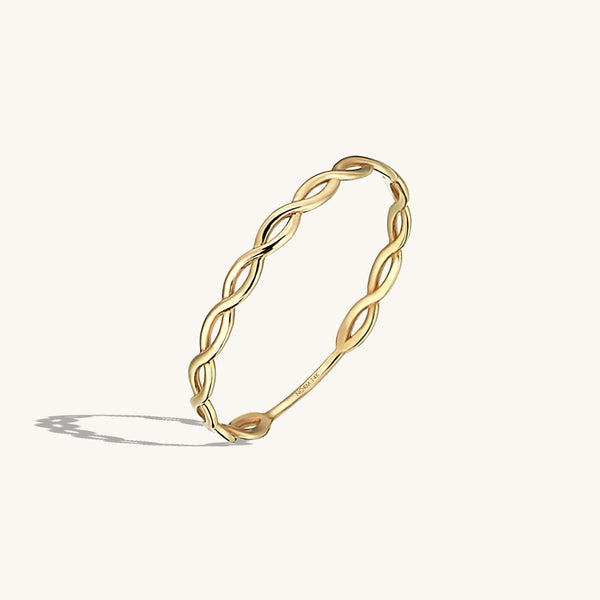 Women's Iconic Twisted Ring in 14k Real Gold