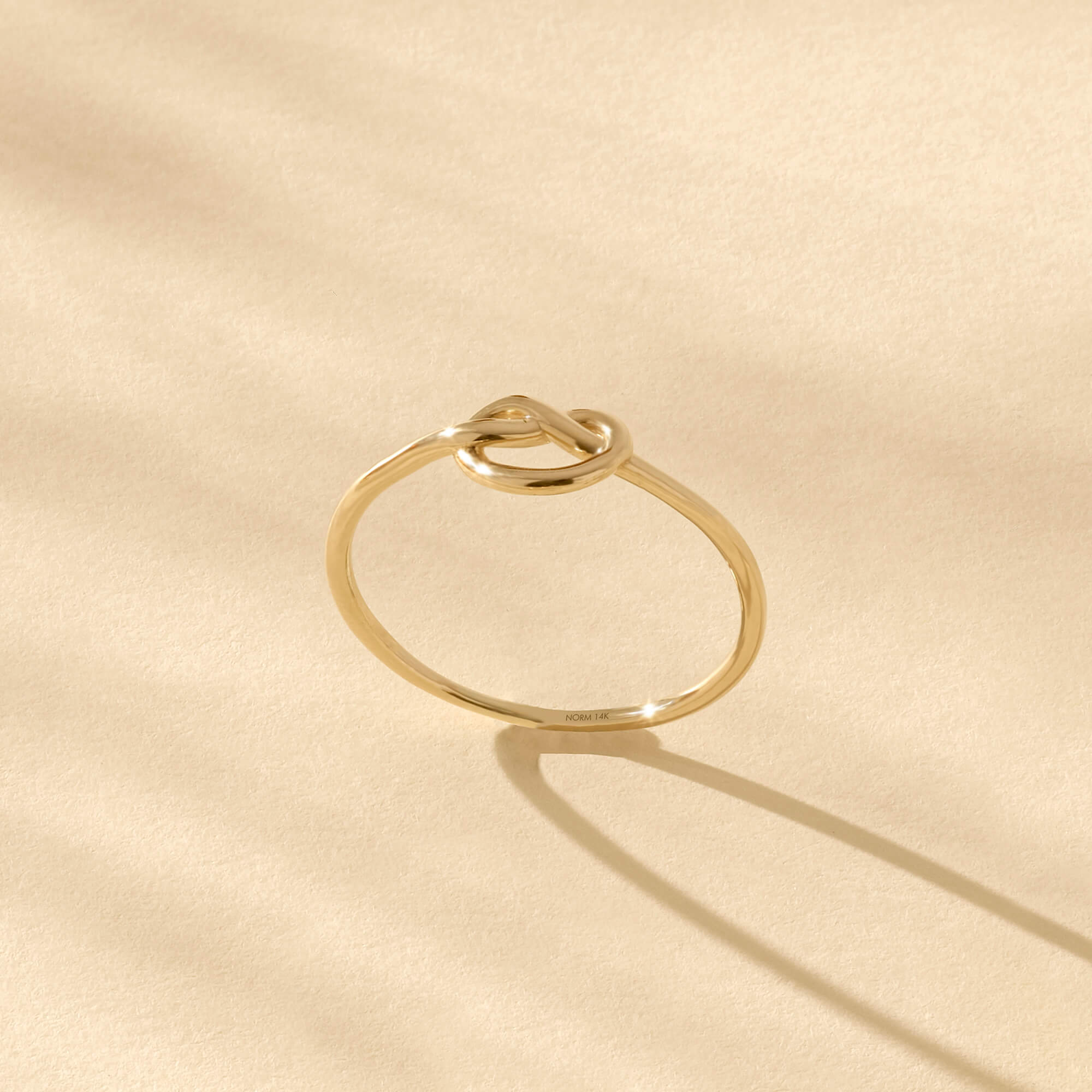 Tiny Knot Ring in 14k Yellow Gold