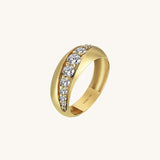 14k Solid Gold Legacy Dome Statement Ring for Women