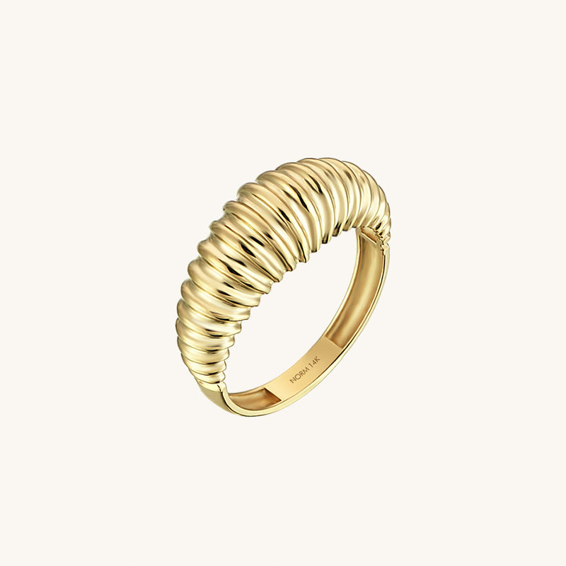 Women's London Dome Ring in 14k Real Gold