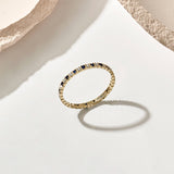 Minimalist Stackable Eternity Band Ring in 14k Real Gold