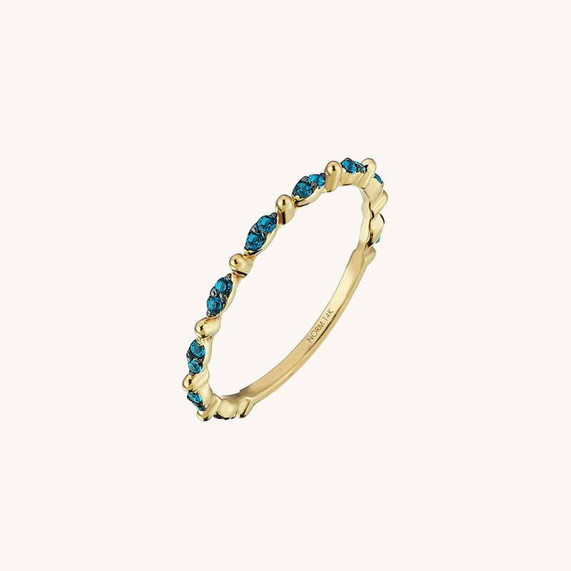 Novella Collection Eternity Band Ring in Solid Gold