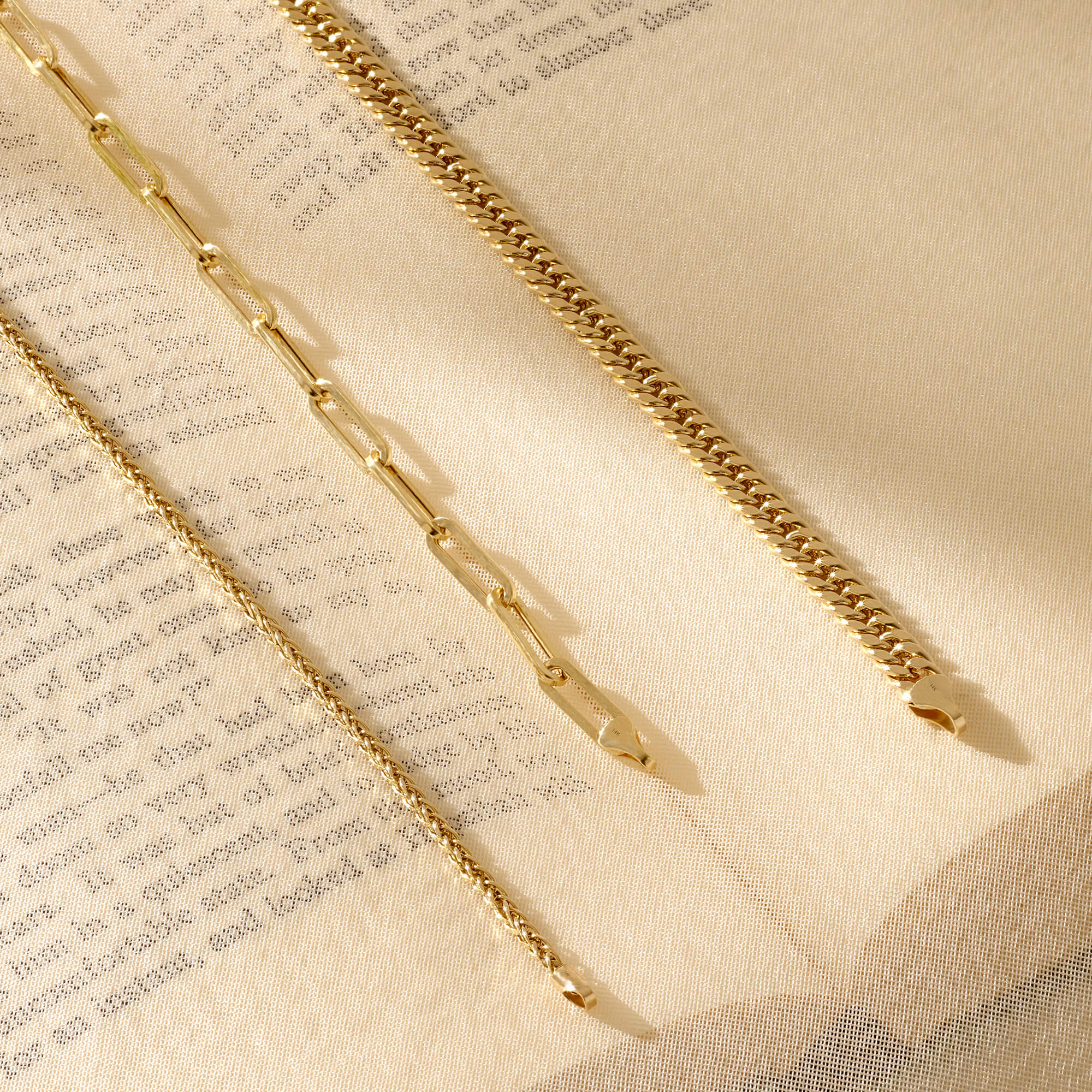 Women's Thin Palma Chain Bracelet in 14k Gold