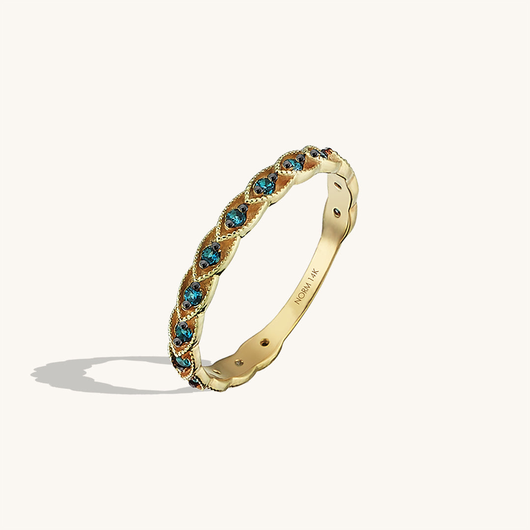 Premiumm Novella Eternity Band Ring in 14k Real Gold
