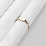 Women's Engravable Signet Ring in 14k Solid Gold