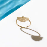 Dainty Sun Ring in 14k Real Yellow Gold