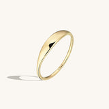 Women's Tiny Signet Ring in 14k Solid Gold