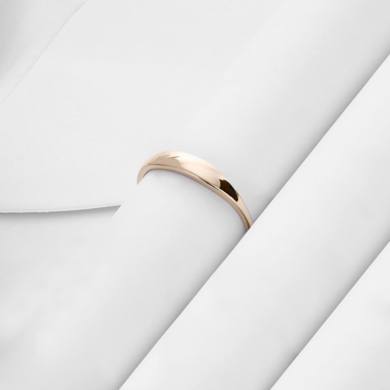 14k Solid Gold Stackable Slim Signet Ring - Norm Jewels – NORM JEWELS