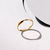 Dainty Twist Band Ring in 14k Real Yellow Gold