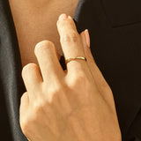 Minimalist Twist Band Ring in 14k Solid Gold