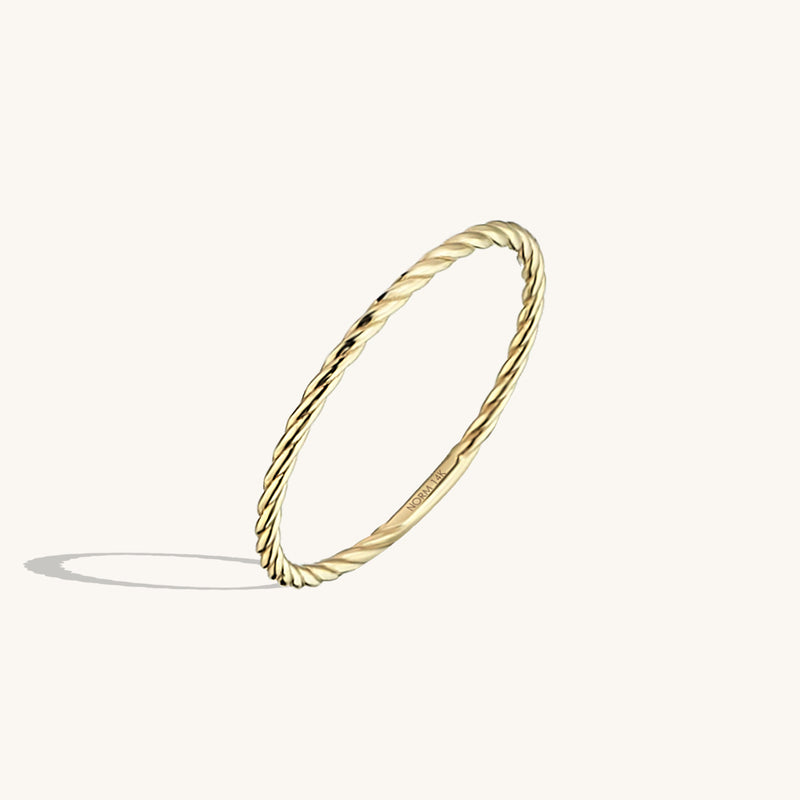 Twisted Ring in 14k Solid Gold
