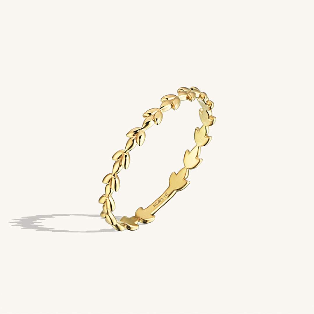 Vine Ring in 14k Real Gold