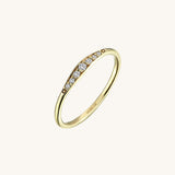 Women's Dainty Wedding Band Ring in 14k Real Gold