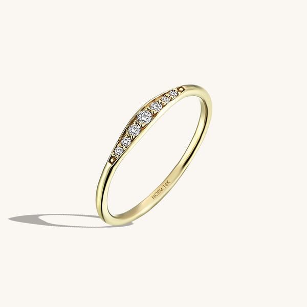 Wedding Band Ring in 14k Solid Gold