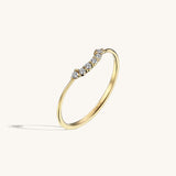 Stacking Curve Ring in 14k Real Gold