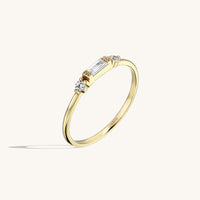Baguette Band Ring in Gold