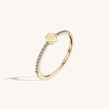 Women's Signet Eternity Ring in 14k Solid Gold