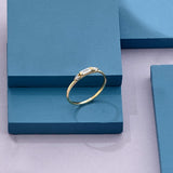 Baguette Band Ring in 14k Solid Yellow Gold