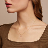 Tiny Bee Pendant Necklace in 14k Real Yellow Gold