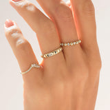 Bold Bead Eternity Ring in 14k Real Gold