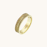Real Gold Designer Band Ring for Women