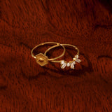 Dainty Celestial Ring in 14k Real Gold