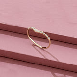 Curve Eternity Ring in 14k Solid Gold
