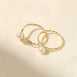 Women's Pearl Solitaire in 14k Solid Yellow Gold