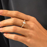 Women's 0.97ct Diamond Marquise Cut Promise Ring