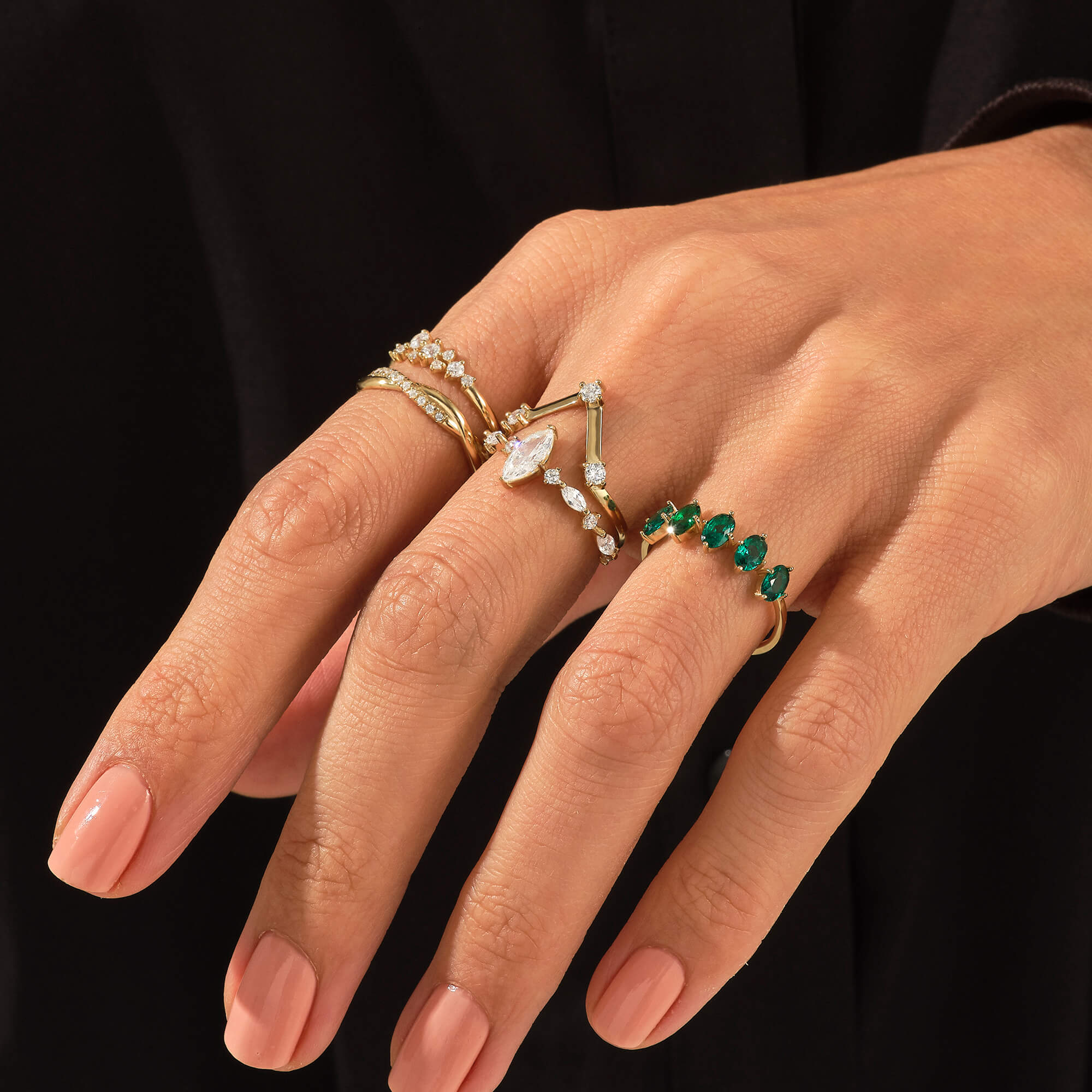 Marquise Cut 0.97ct Diamond Engagement Ring