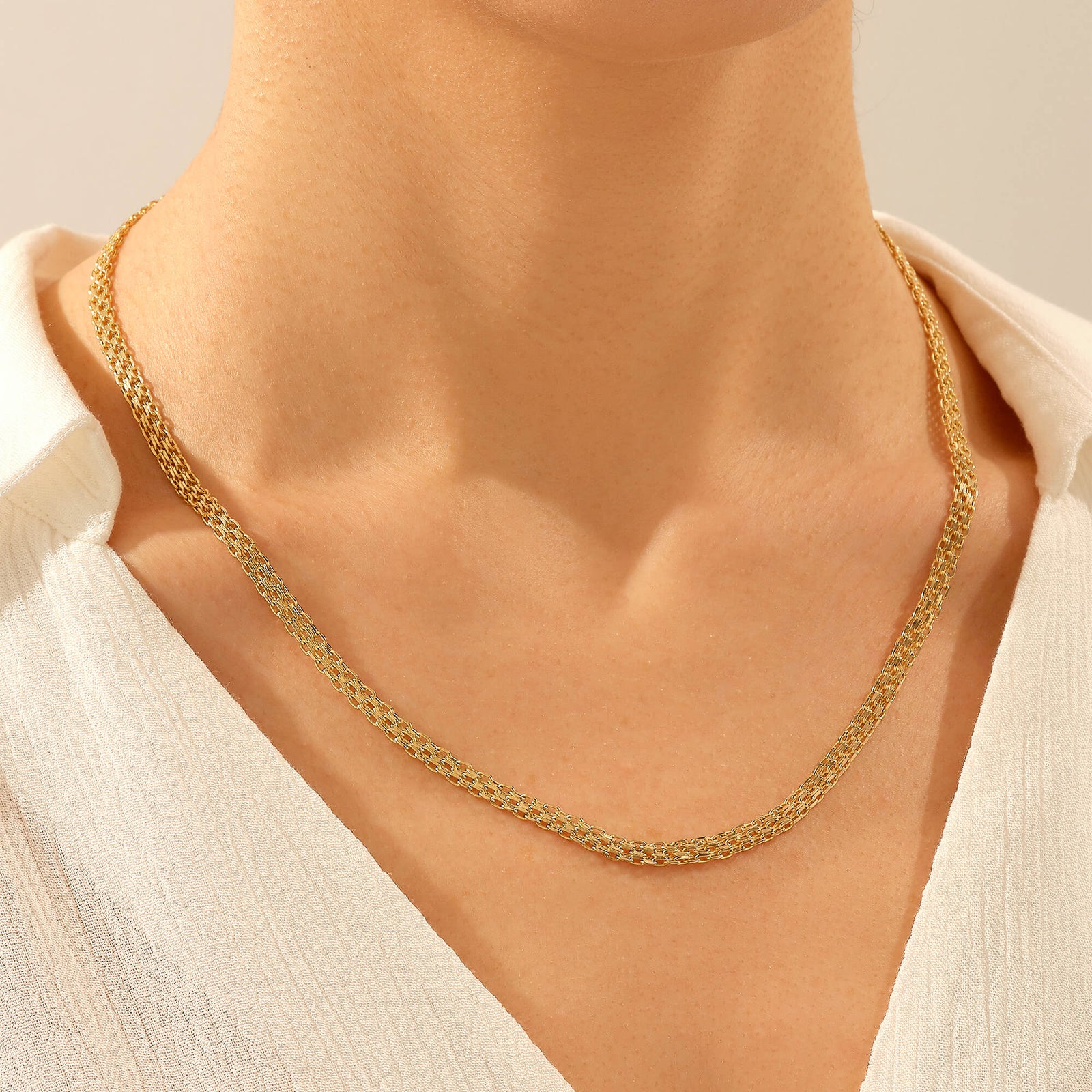 Womens gold necklace on sale