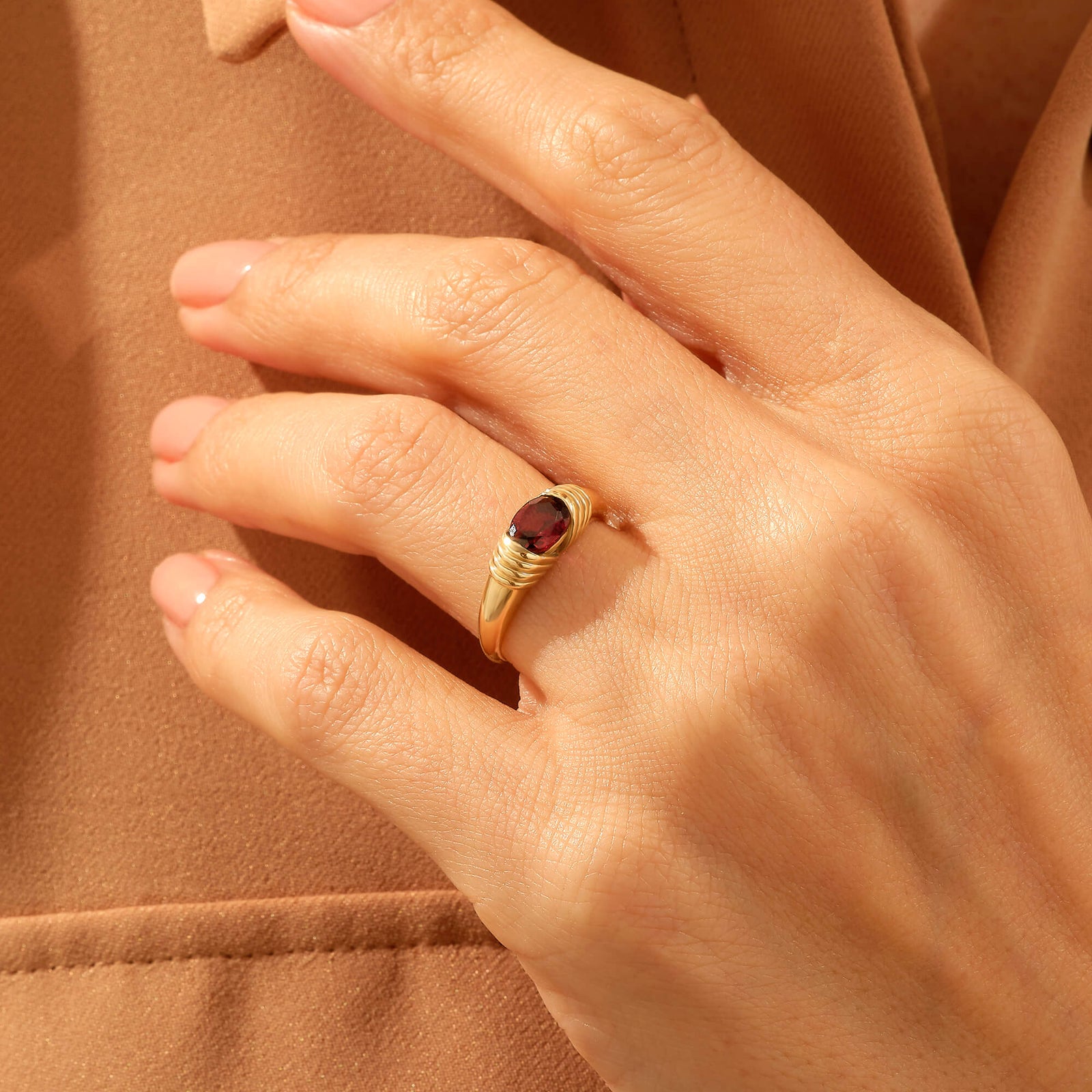 14k Garnet shops Ring