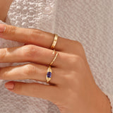 Women's Majestic Tanzanite Statement Ring in 14k Solid Gold