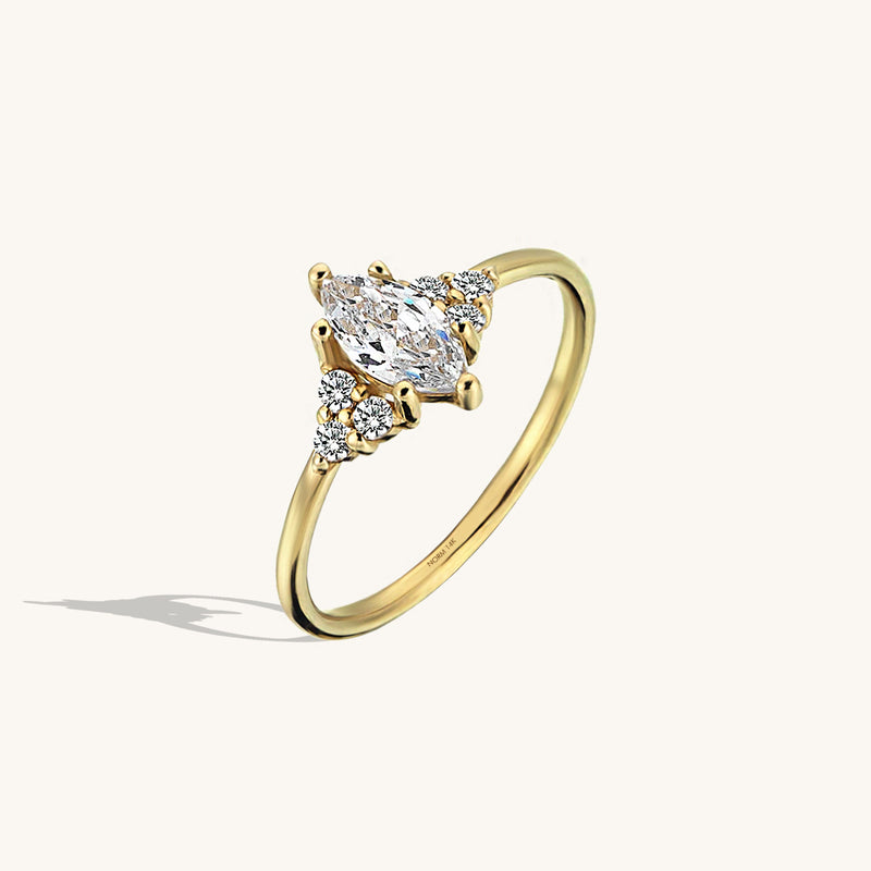 Women's Marquise Ring in 14k Gold