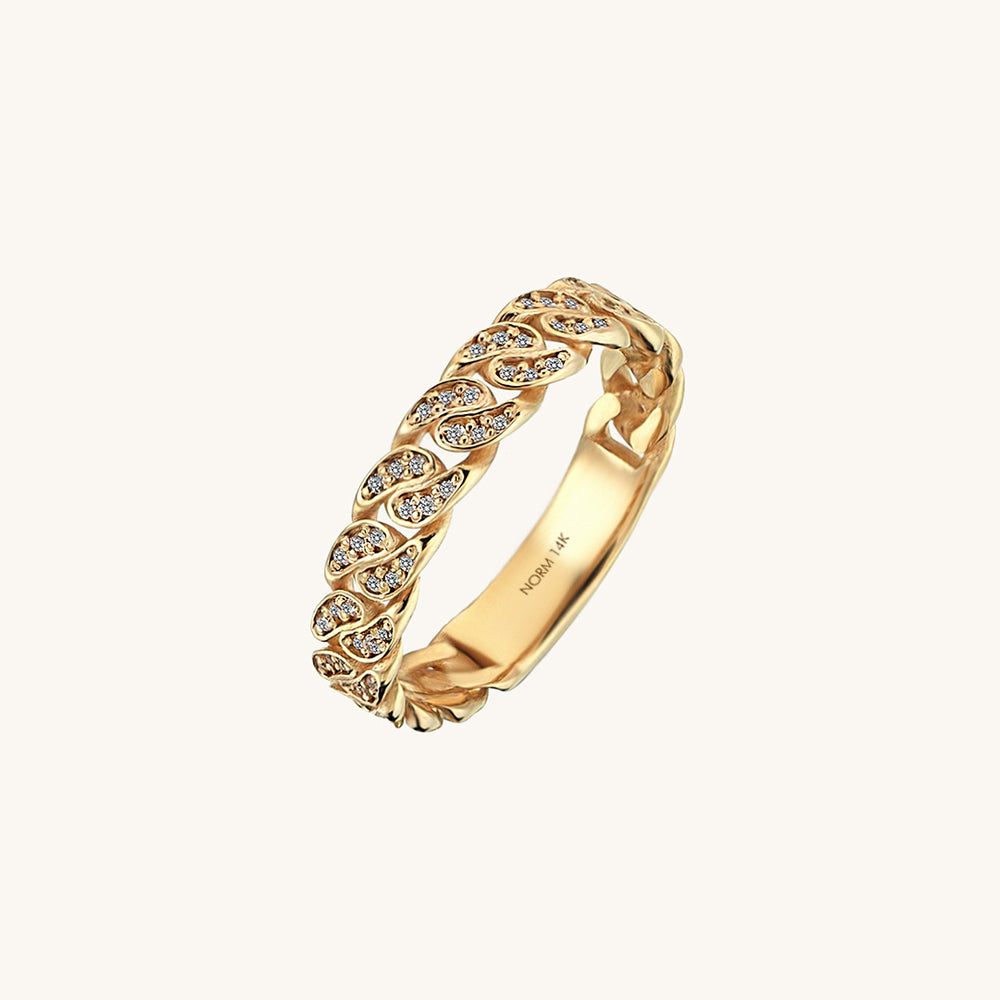 [ILYAND] 韓国ブランド☆14K GOLD☆Smile Chain Ring ILYAND] 韓国ブランド☆14K GOLD☆Smile Chain Ring (ILYAND