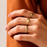 Minimalist Dome Ring in 14k Solid Yellow Gold