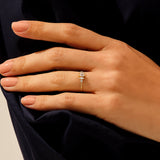 14k Gold Minimalist Marquise Ring