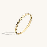 Minimal Twisted Ring in 14k Solid Gold