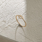 Thin Knot Ring in 14k Solid Gold