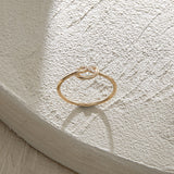 Premium Dainty Knot Ring in 14k Real Yellow Gold