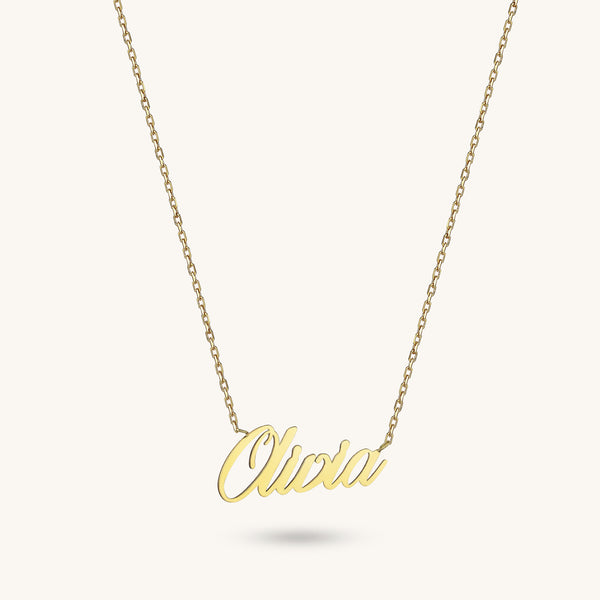 Women's 14k Gold Personalized Name Necklace