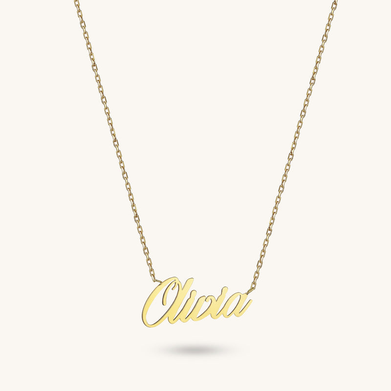 Women's 14k Gold Personalized Name Necklace – NORM JEWELS