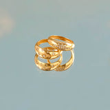 Women's 14k Real Gold Dome Statement Ring