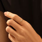 Premium Stackable Knot Ring in 14k Real Yellow Gold